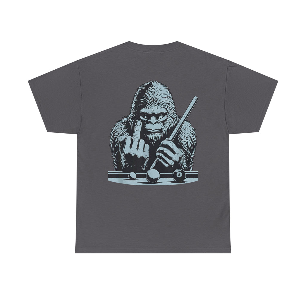 Pool Shark Sasquatch T-Shirt — Funny Bigfoot Billiards Tee