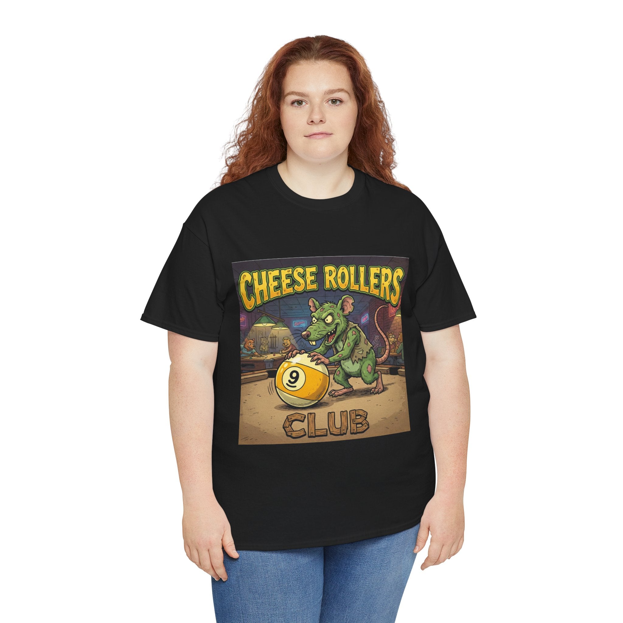 Cheese Rollers Club T-Shirt — Funny 'Pool Shark' Billiards Graphic Tee