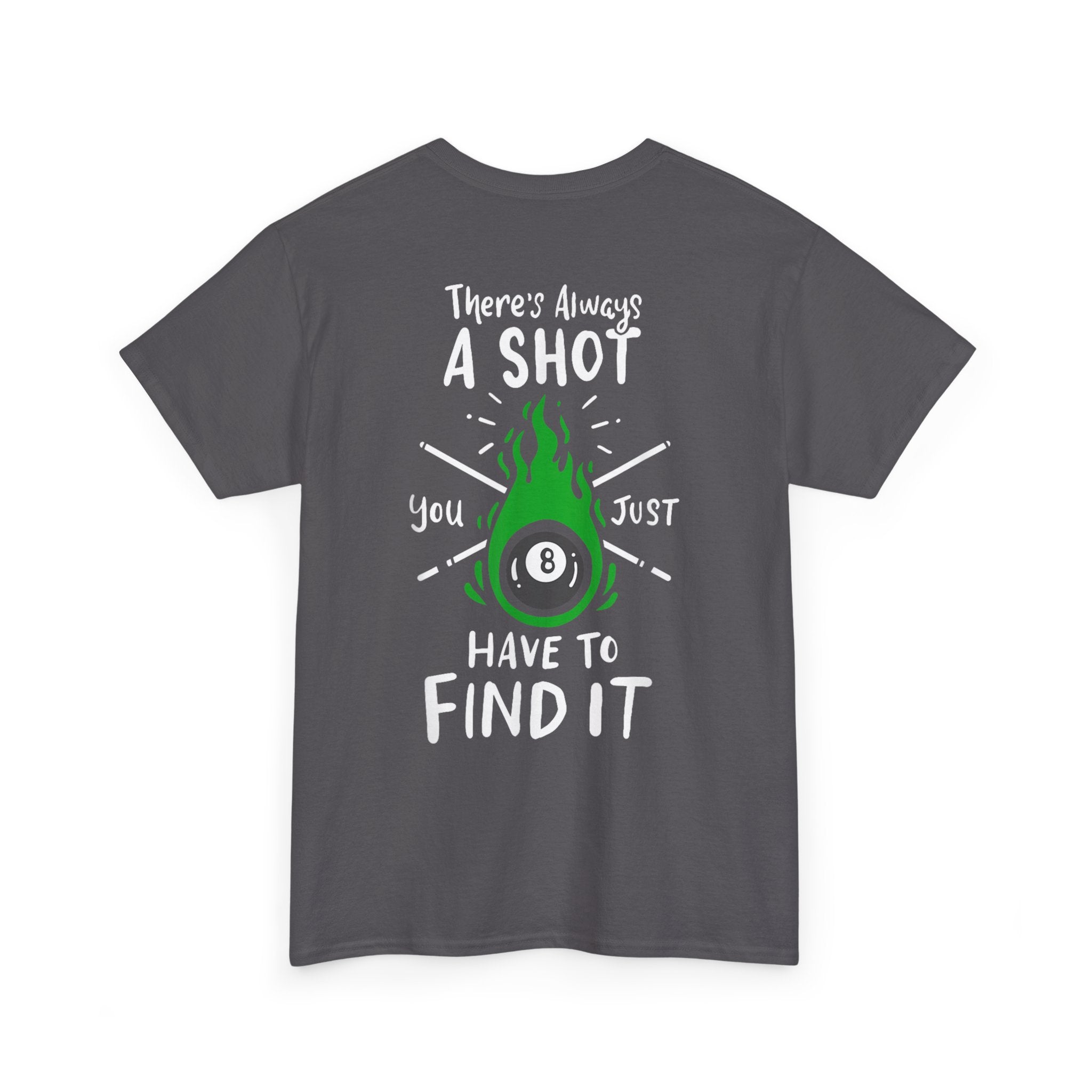 Flaming 8-Ball Tee — Billiards Pool Shirt