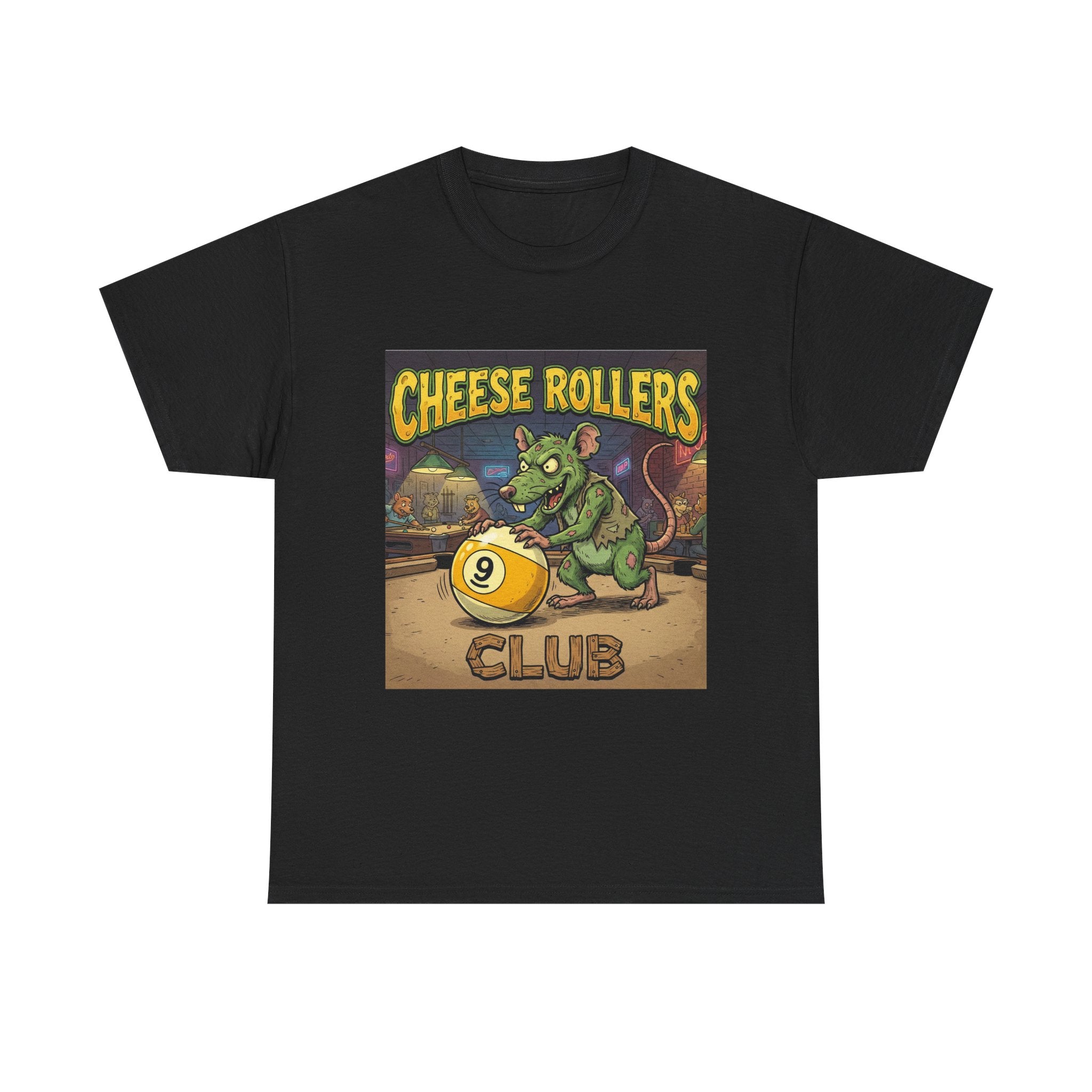 Cheese Rollers Club T-Shirt — Funny 'Pool Shark' Billiards Graphic Tee
