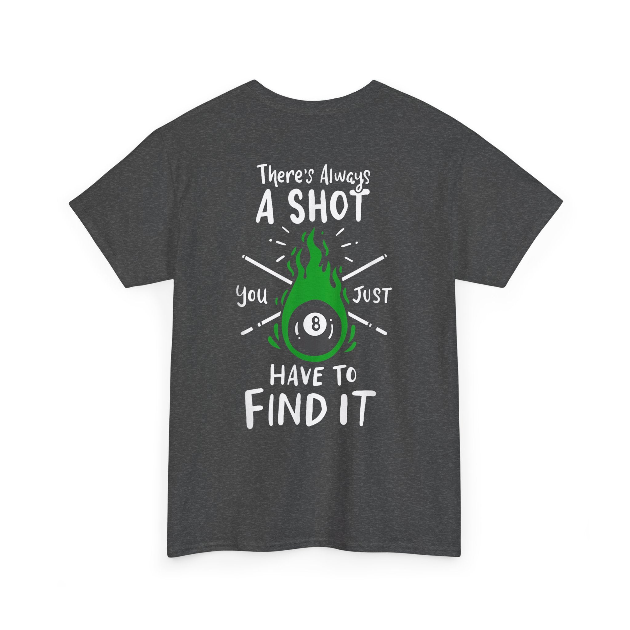 Flaming 8-Ball Tee — Billiards Pool Shirt