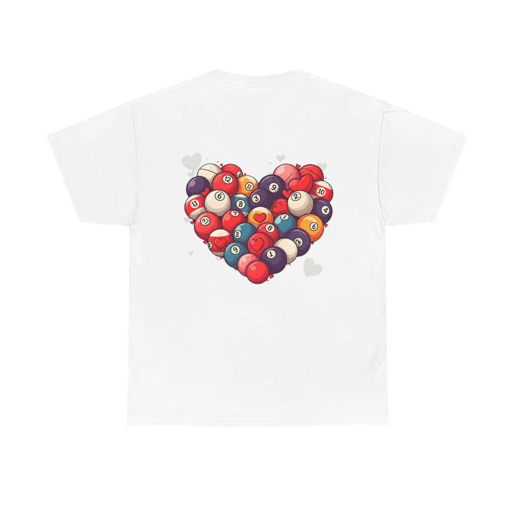 Billiards Heart T-Shirt — Love Pool Graphic Tee