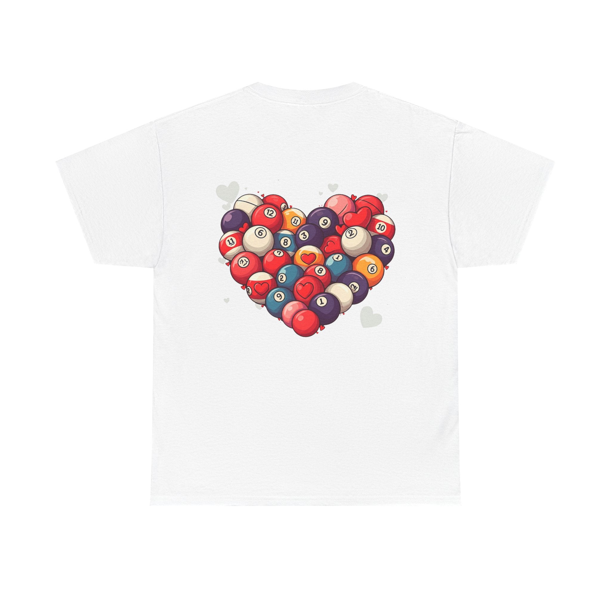 Billiards Heart T-Shirt — Love Pool Graphic Tee