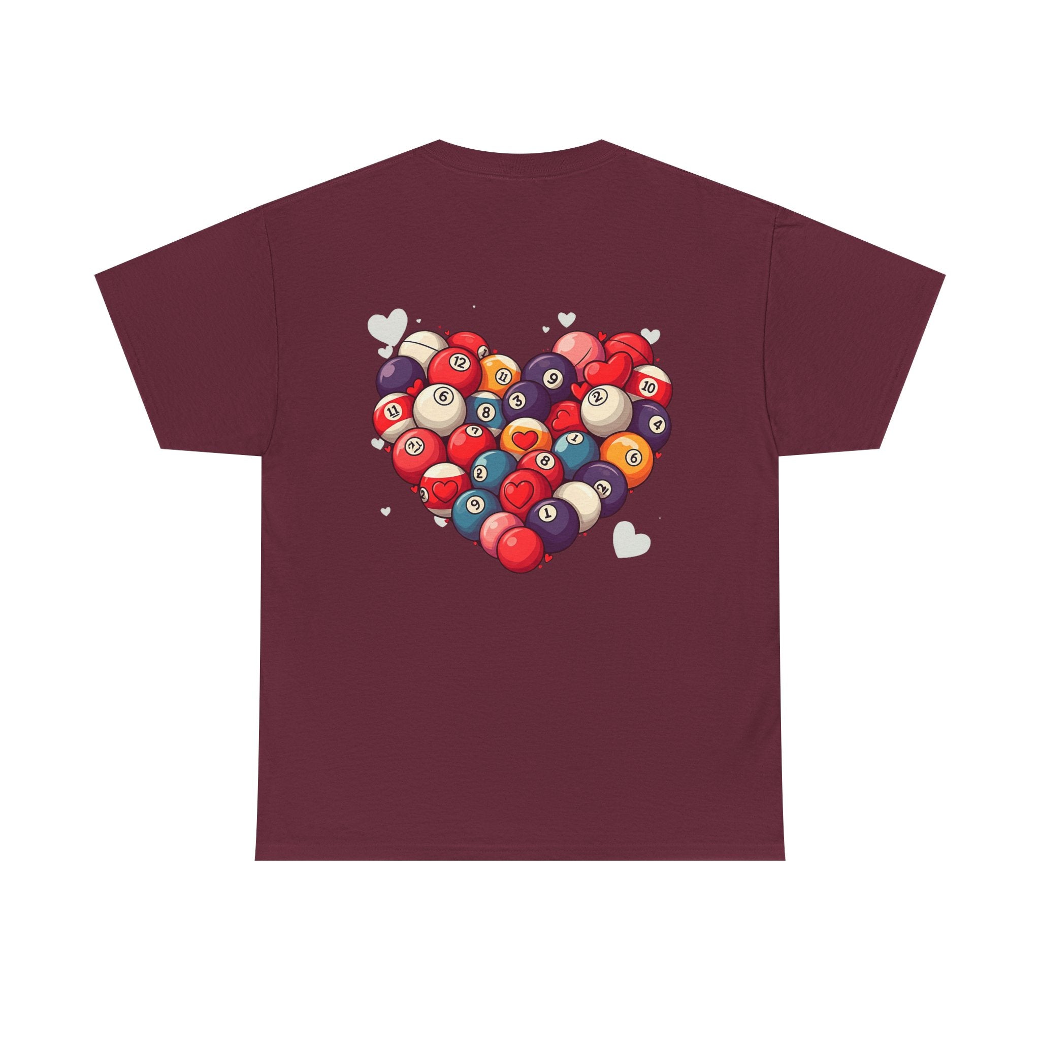 Billiards Heart T-Shirt — Love Pool Graphic Tee