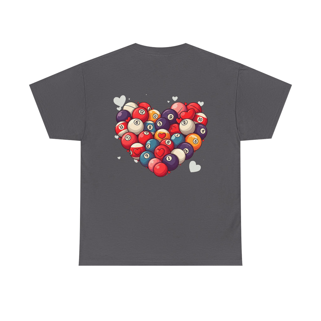 Billiards Heart T-Shirt — Love Pool Graphic Tee