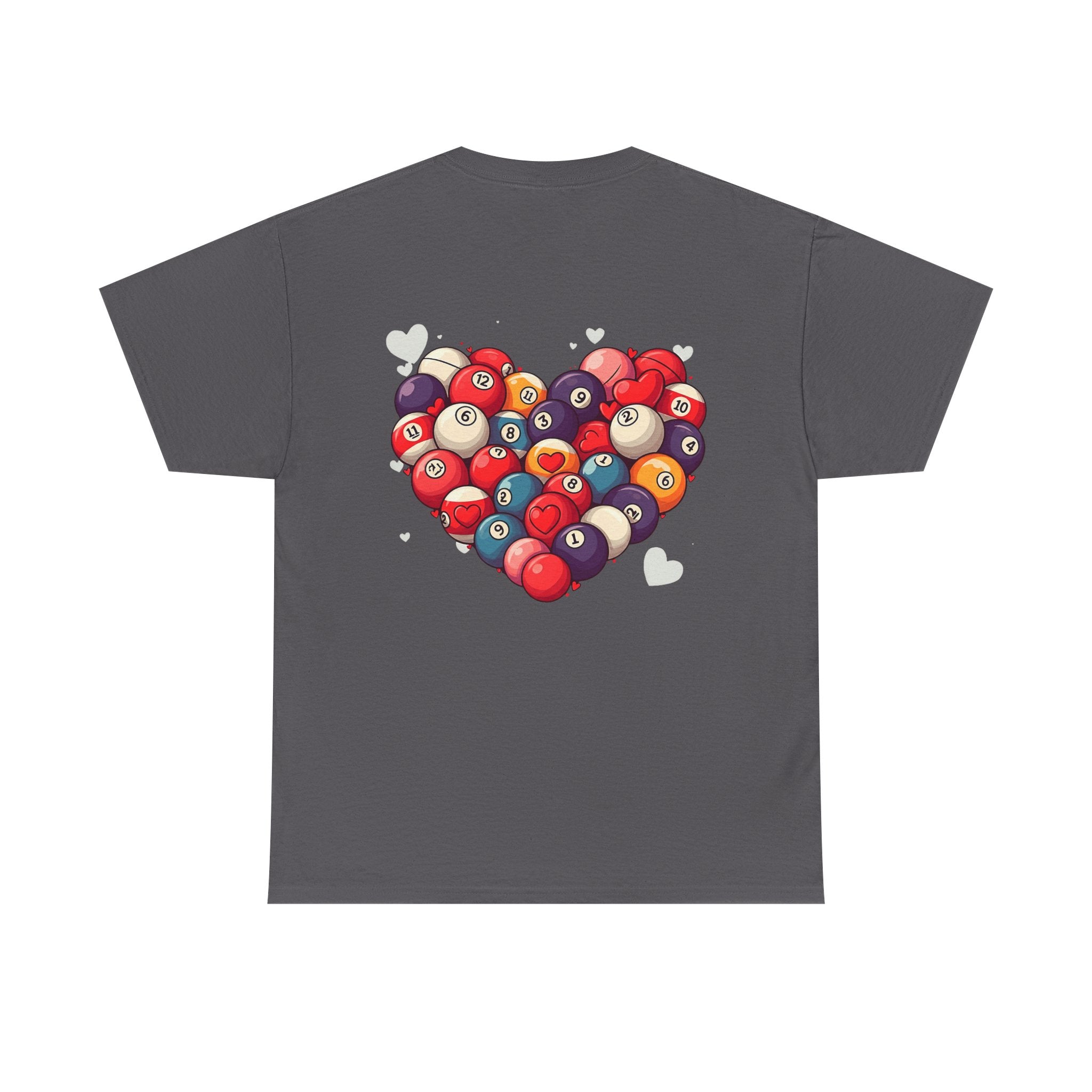 Billiards Heart T-Shirt — Love Pool Graphic Tee