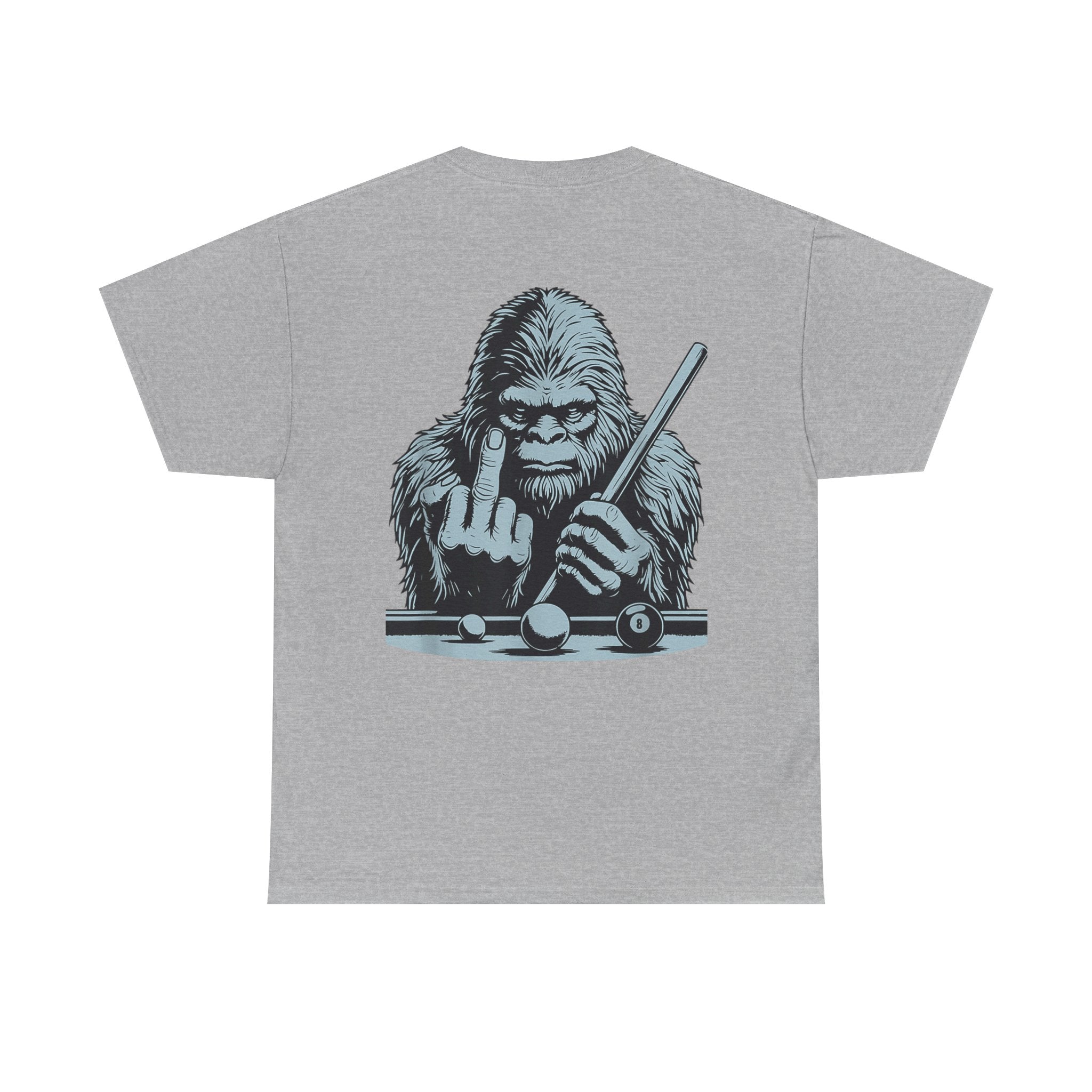 Pool Shark Sasquatch T-Shirt — Funny Bigfoot Billiards Tee