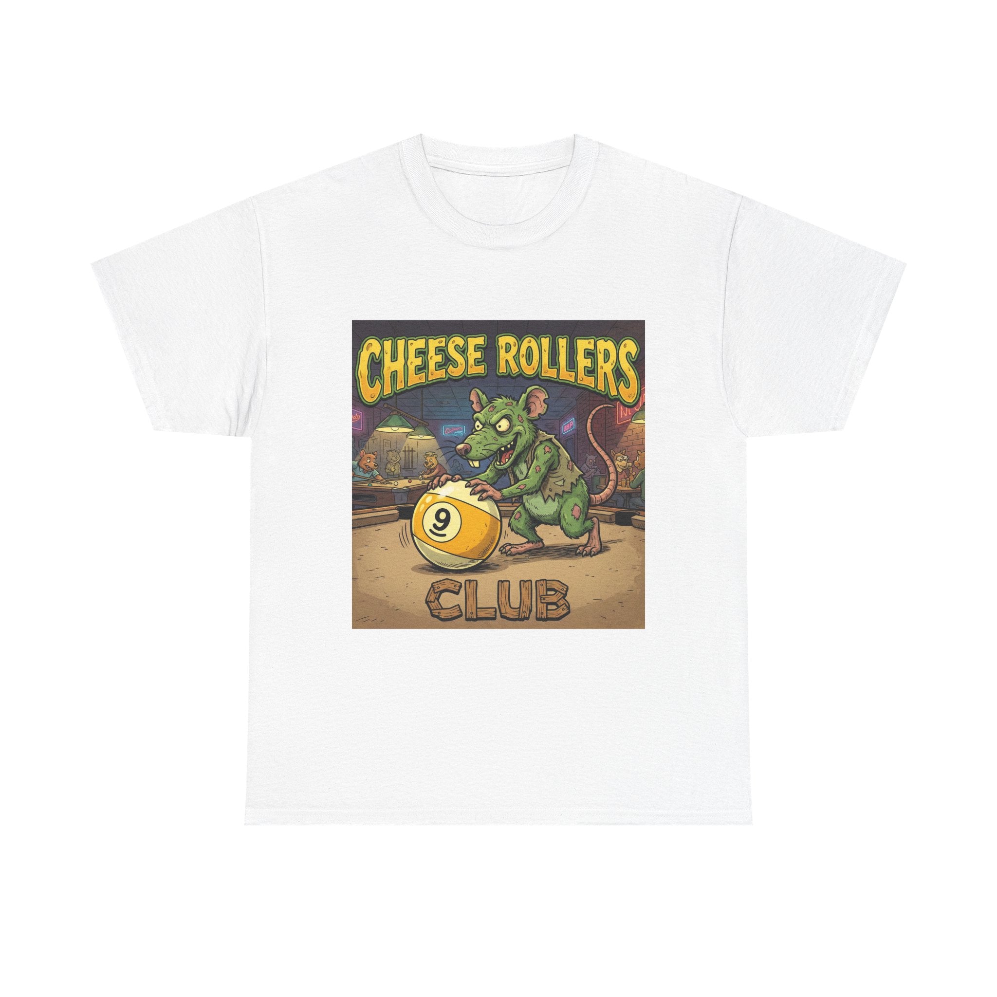 Cheese Rollers Club T-Shirt — Funny 'Pool Shark' Billiards Graphic Tee