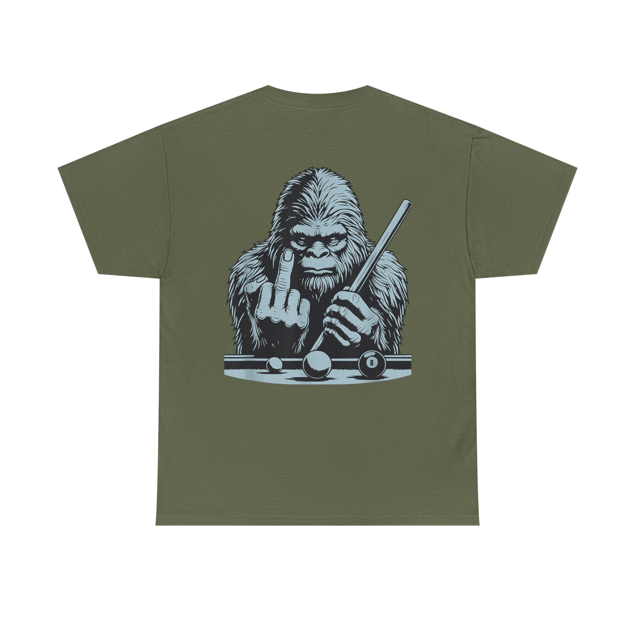 Pool Shark Sasquatch T-Shirt — Funny Bigfoot Billiards Tee