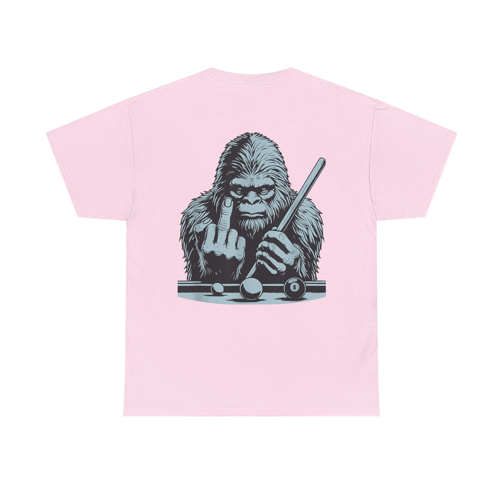 Pool Shark Sasquatch T-Shirt — Funny Bigfoot Billiards Tee
