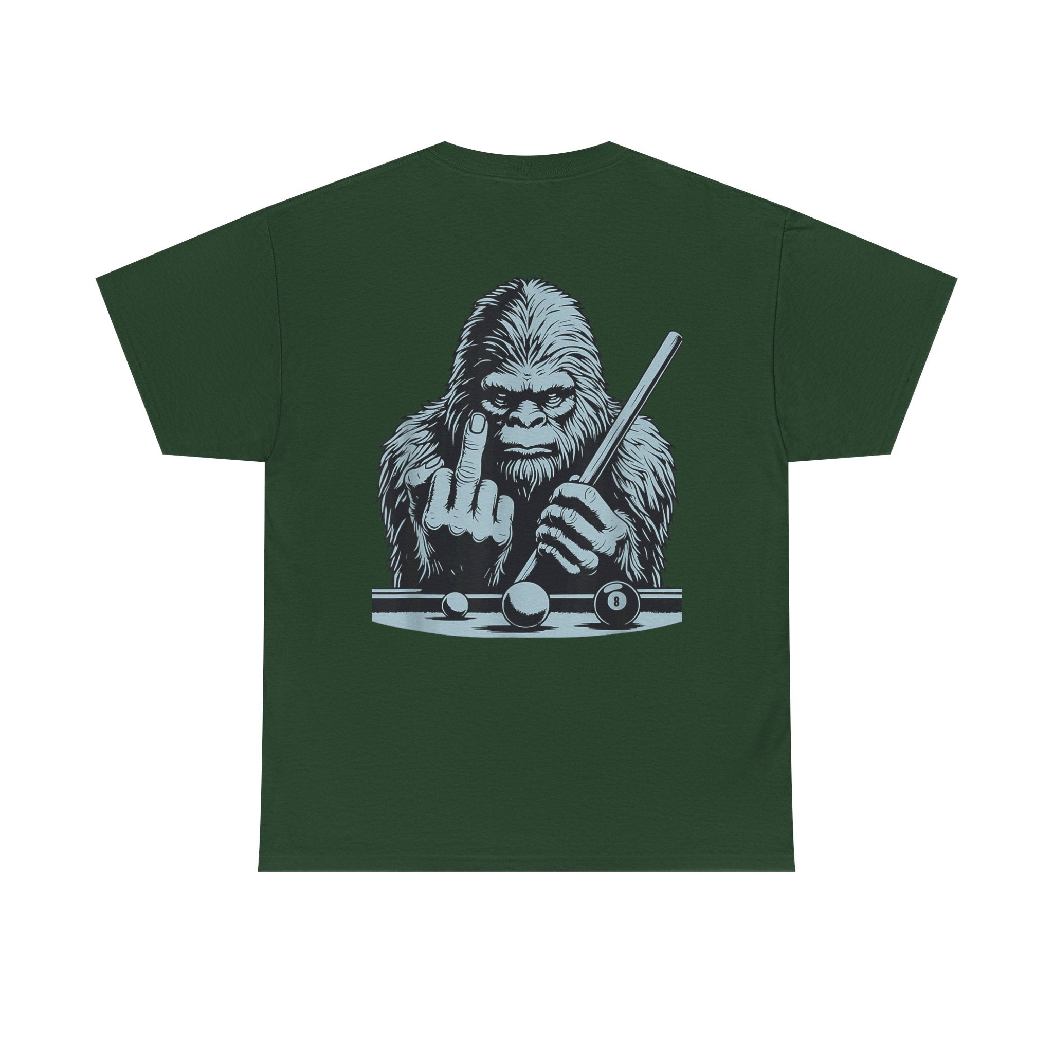 Pool Shark Sasquatch T-Shirt — Funny Bigfoot Billiards Tee