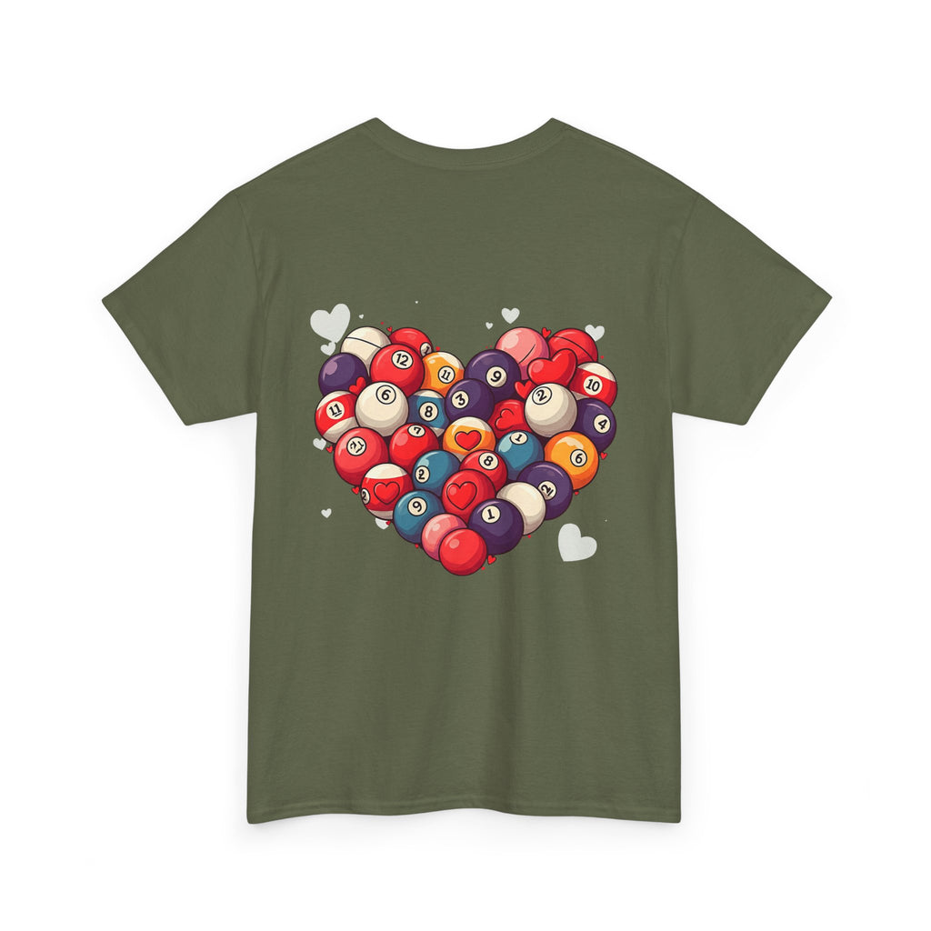 Billiards Heart T-Shirt — Love Pool Graphic Tee
