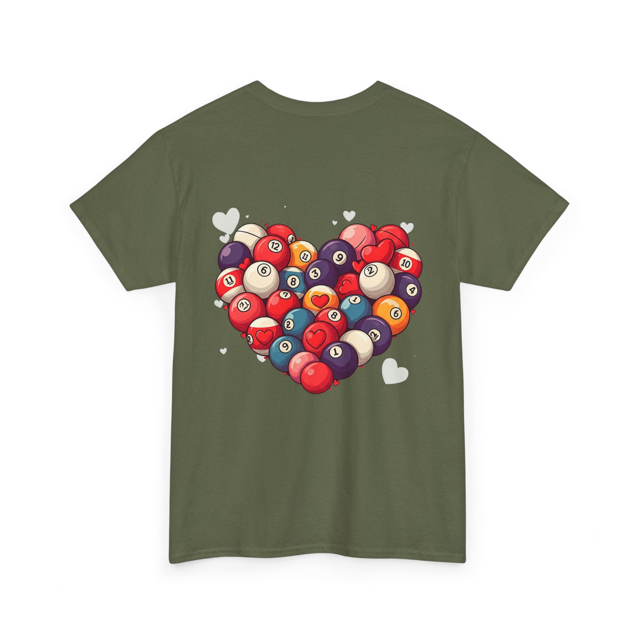 Billiards Heart T-Shirt — Love Pool Graphic Tee