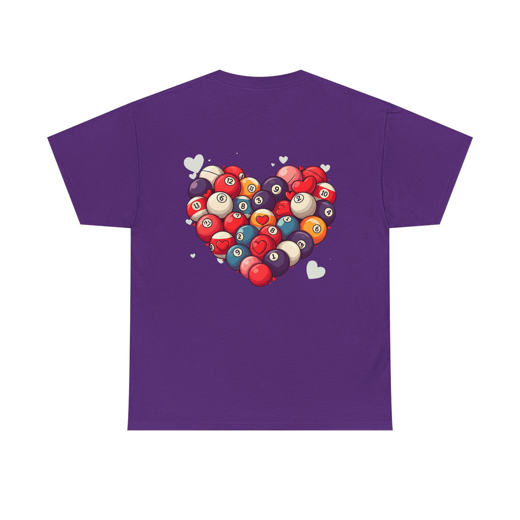 Billiards Heart T-Shirt — Love Pool Graphic Tee