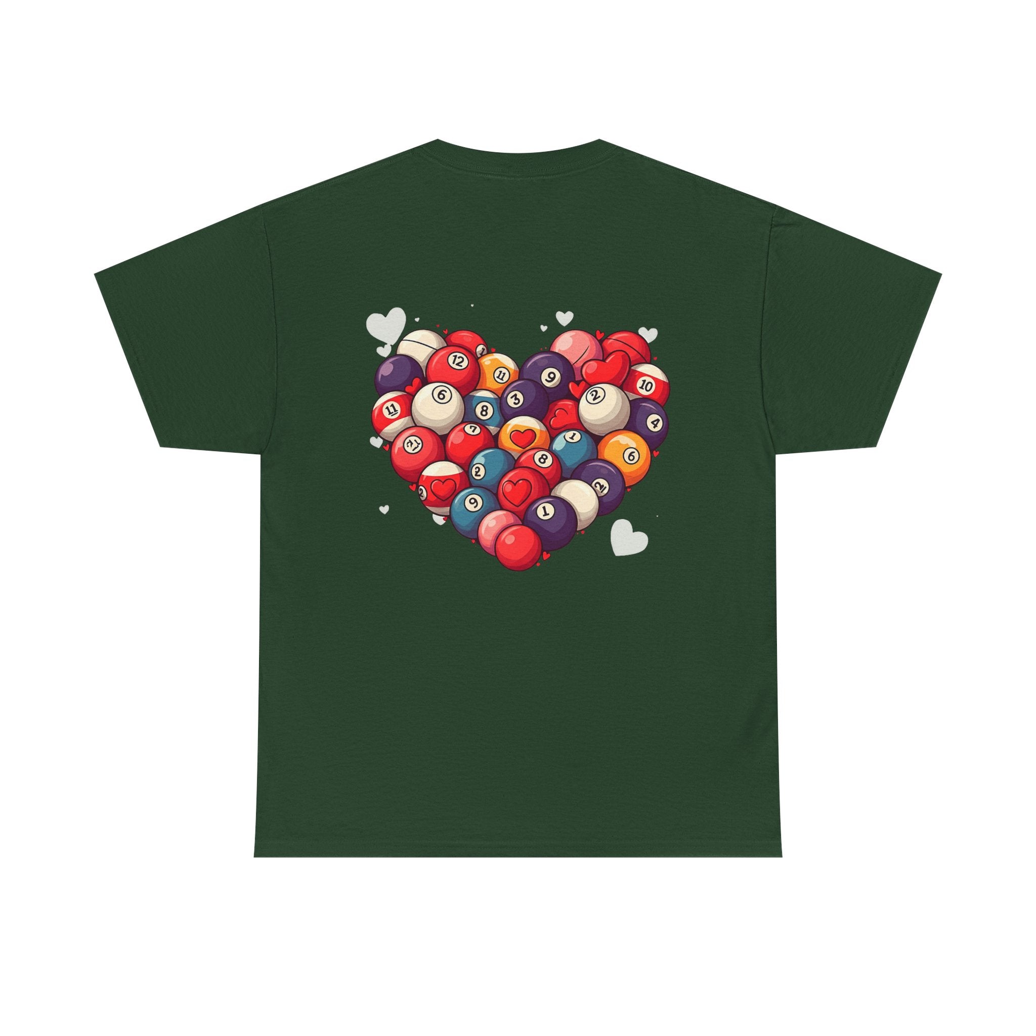 Billiards Heart T-Shirt — Love Pool Graphic Tee