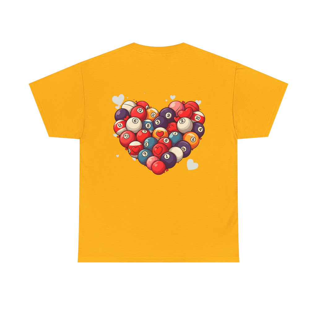 Billiards Heart T-Shirt — Love Pool Graphic Tee