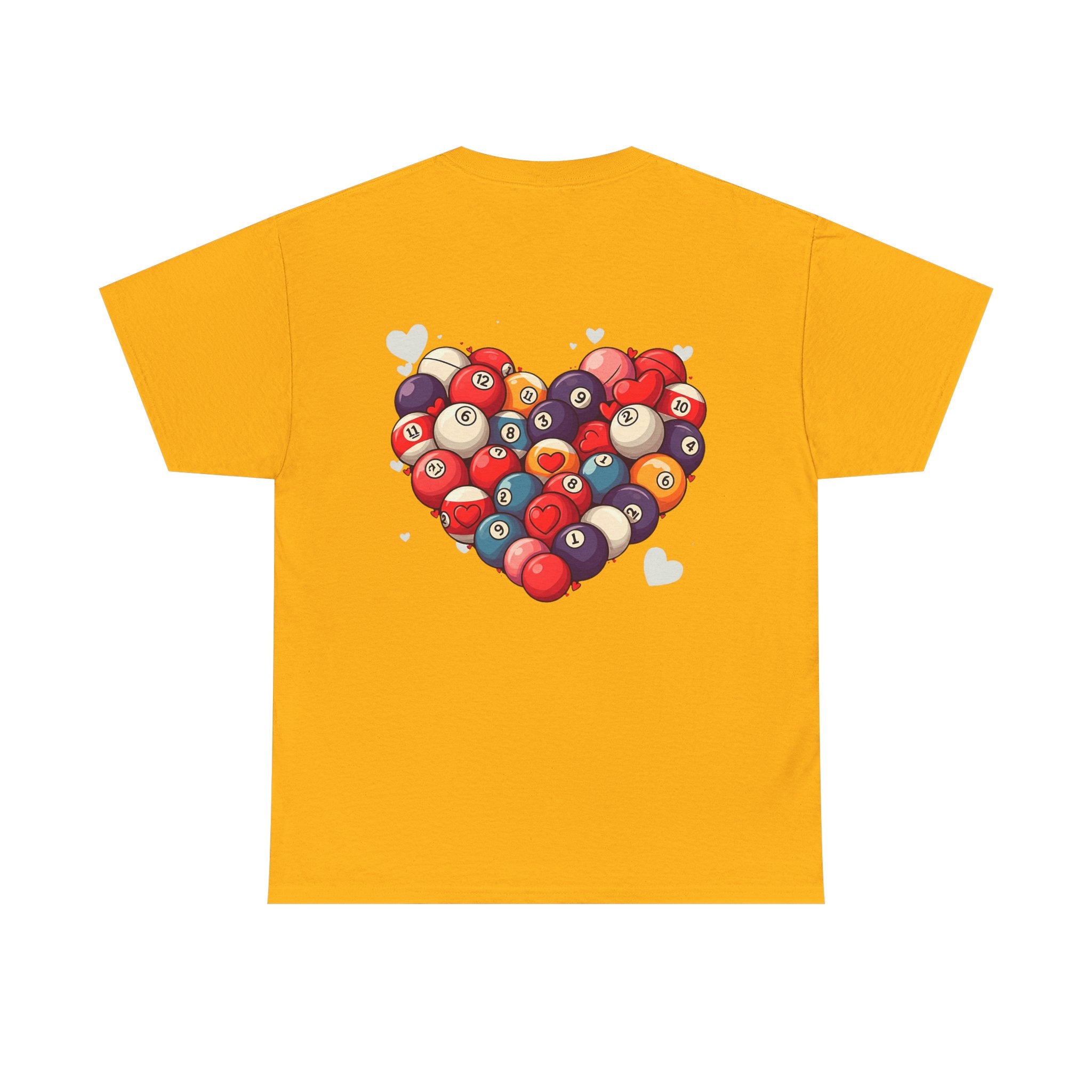 Billiards Heart T-Shirt — Love Pool Graphic Tee
