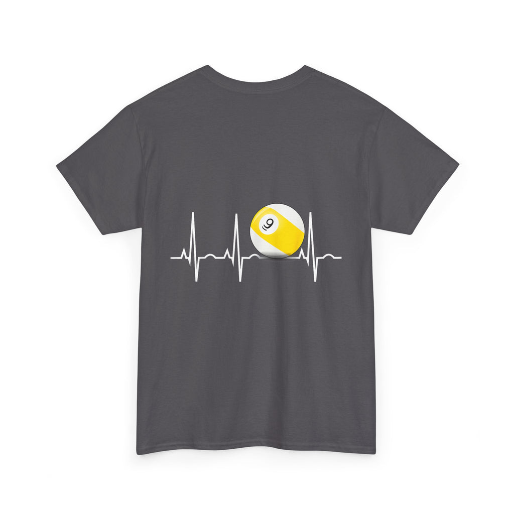 9 Ball World Heart Beat Billiards T-Shirt