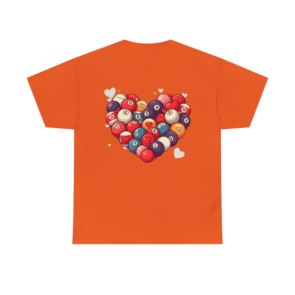 Billiards Heart T-Shirt — Love Pool Graphic Tee