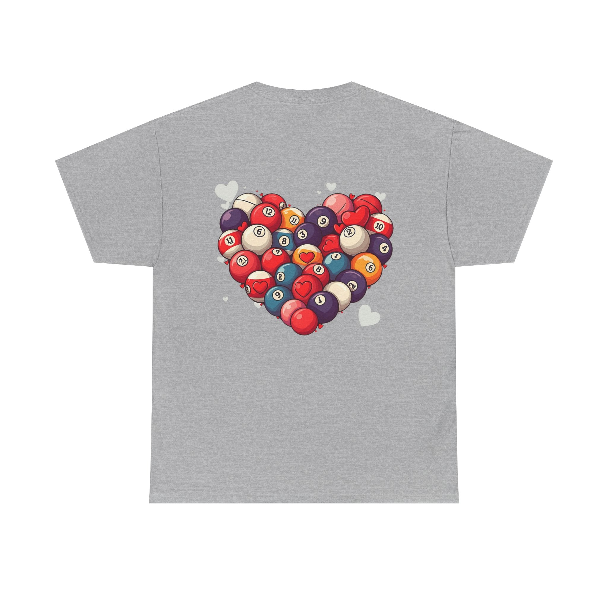 Billiards Heart T-Shirt — Love Pool Graphic Tee