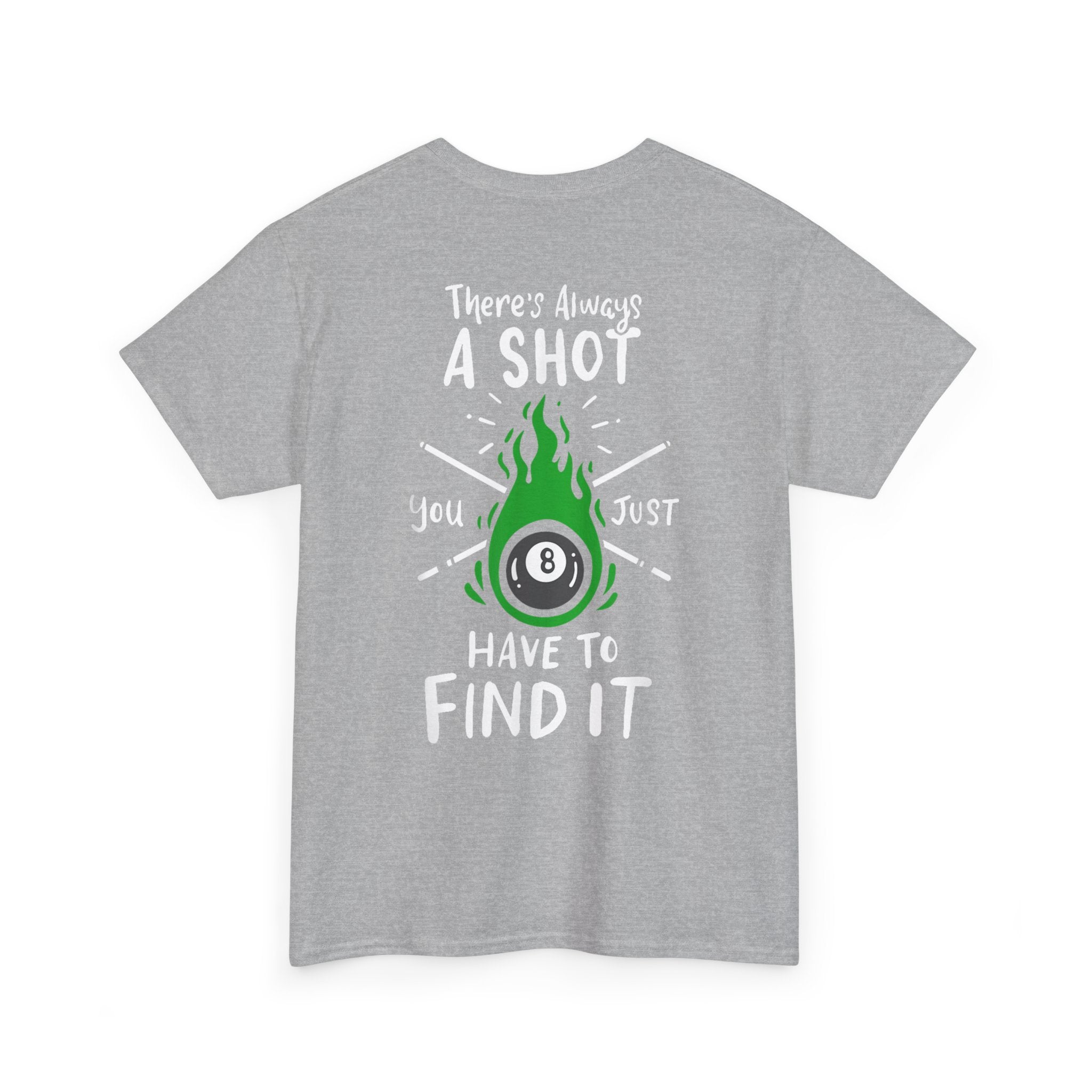 Flaming 8-Ball Tee — Billiards Pool Shirt