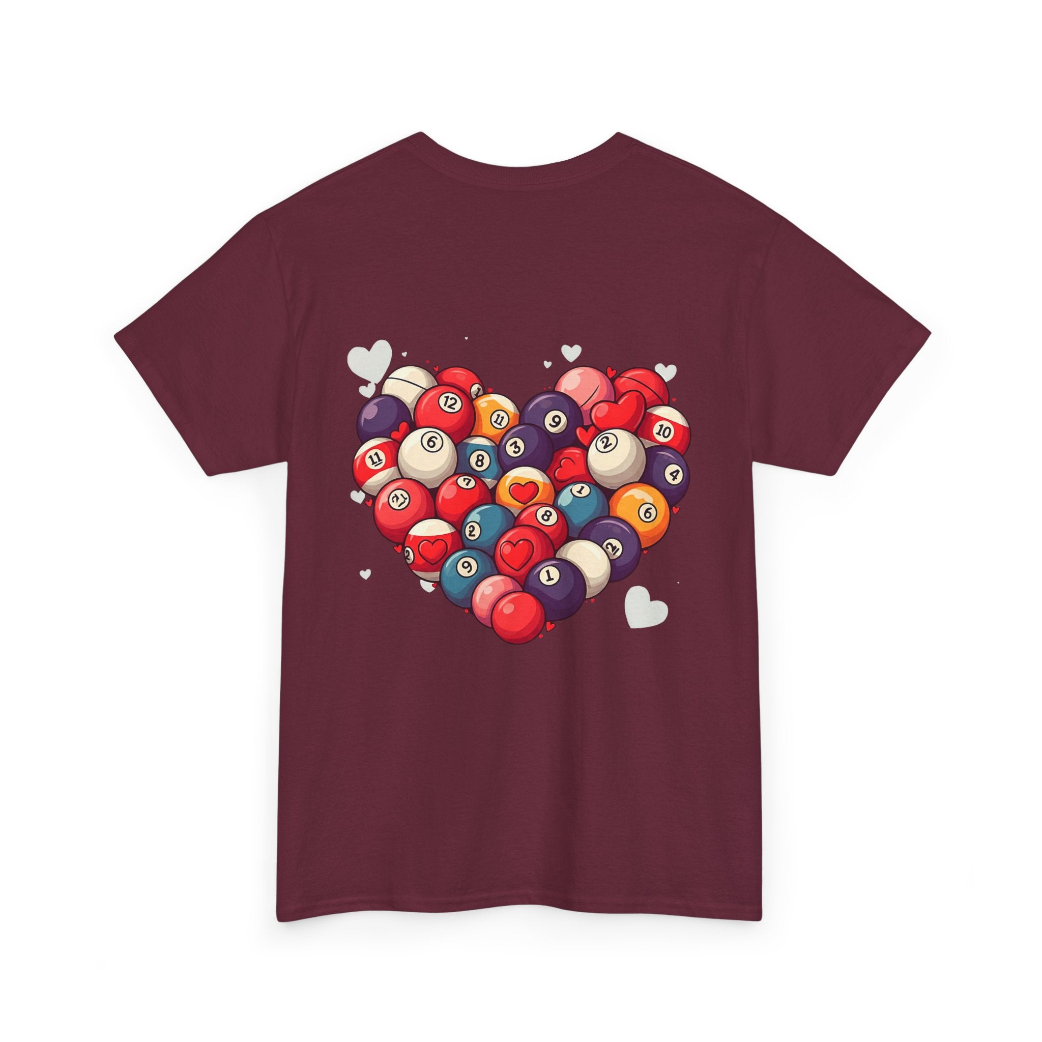 Billiards Heart T-Shirt — Love Pool Graphic Tee