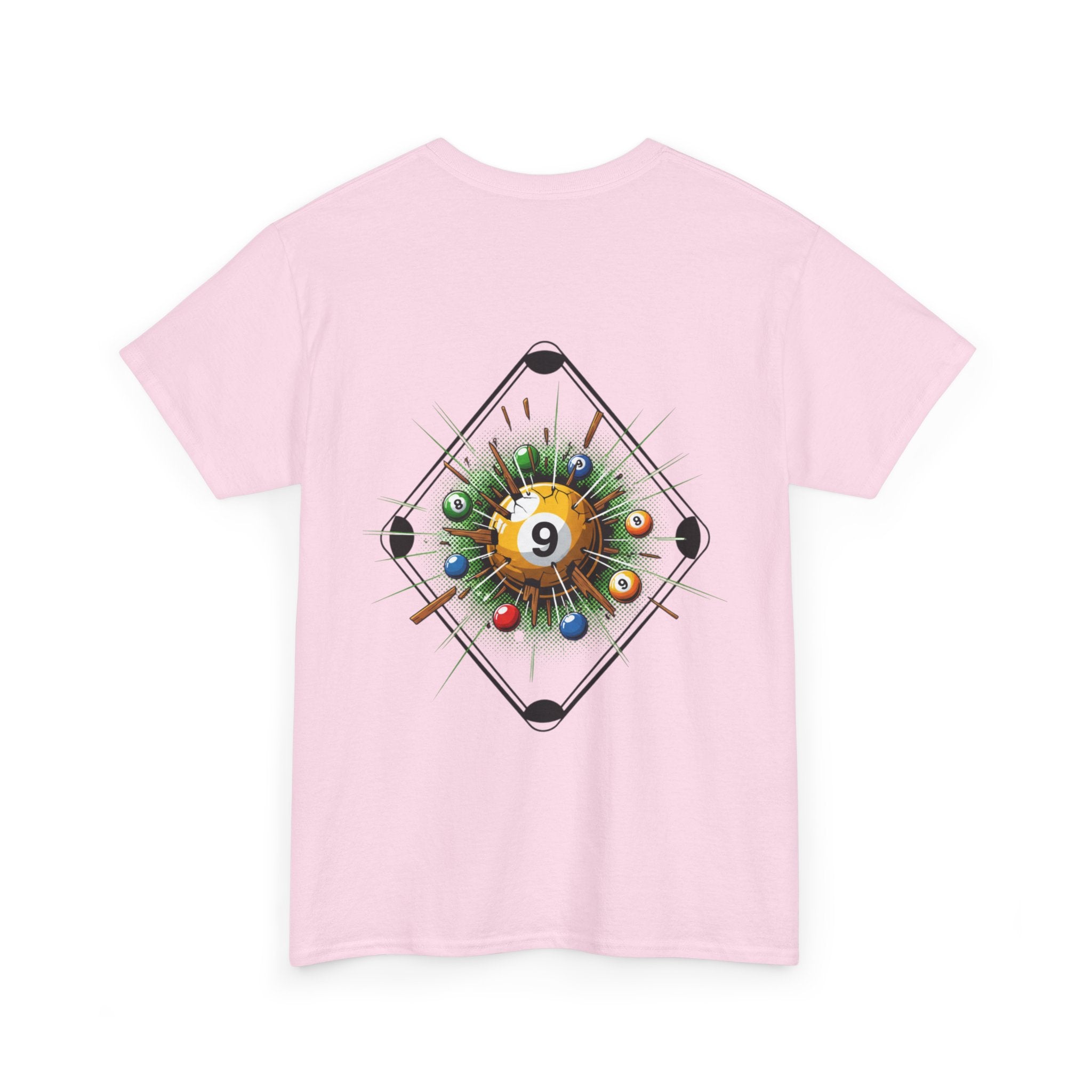 9-Ball Break T-Shirt — Exploding Power Break Pool Tee