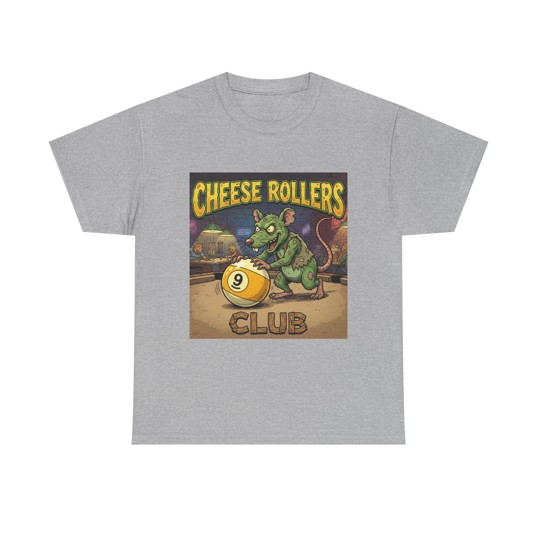 Cheese Rollers Club T-Shirt — Funny 'Pool Shark' Billiards Graphic Tee