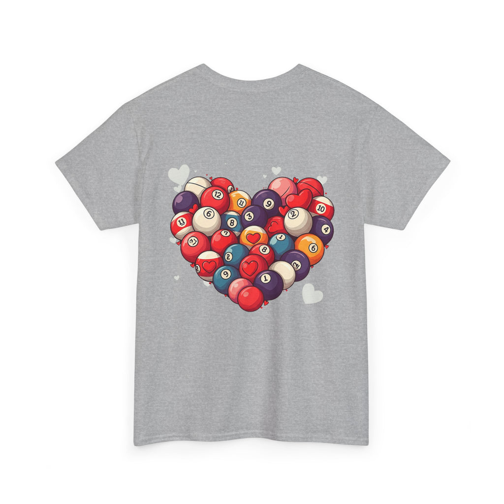 Billiards Heart T-Shirt — Love Pool Graphic Tee