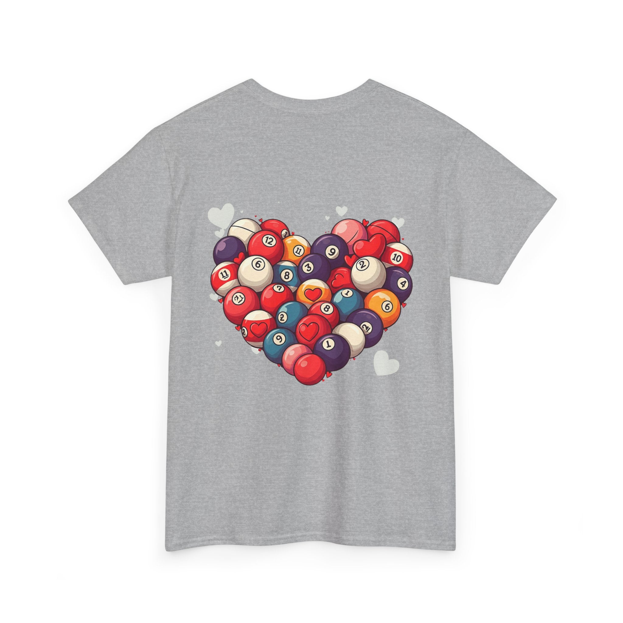 Billiards Heart T-Shirt — Love Pool Graphic Tee
