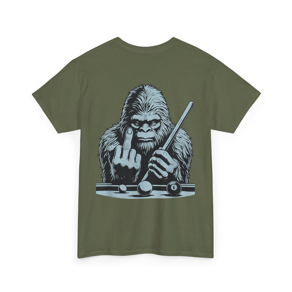 Pool Shark Sasquatch T-Shirt — Funny Bigfoot Billiards Tee