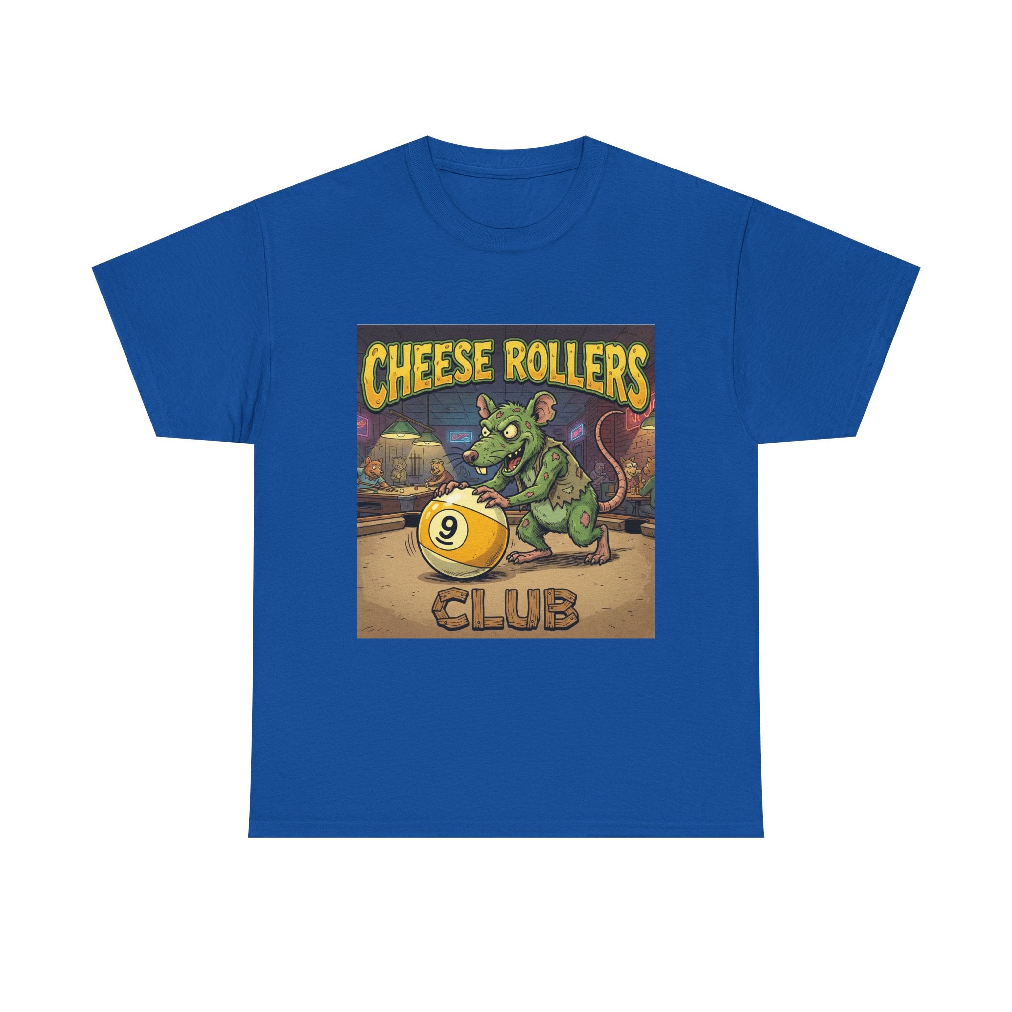 Cheese Rollers Club T-Shirt — Funny 'Pool Shark' Billiards Graphic Tee