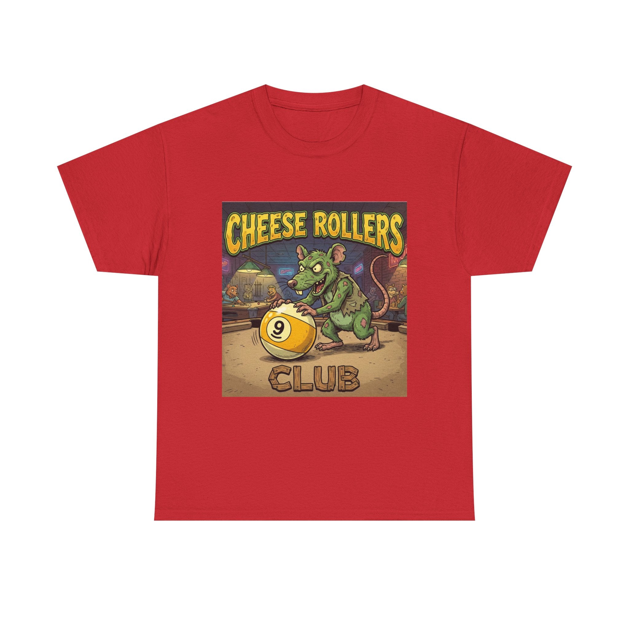 Cheese Rollers Club T-Shirt — Funny 'Pool Shark' Billiards Graphic Tee