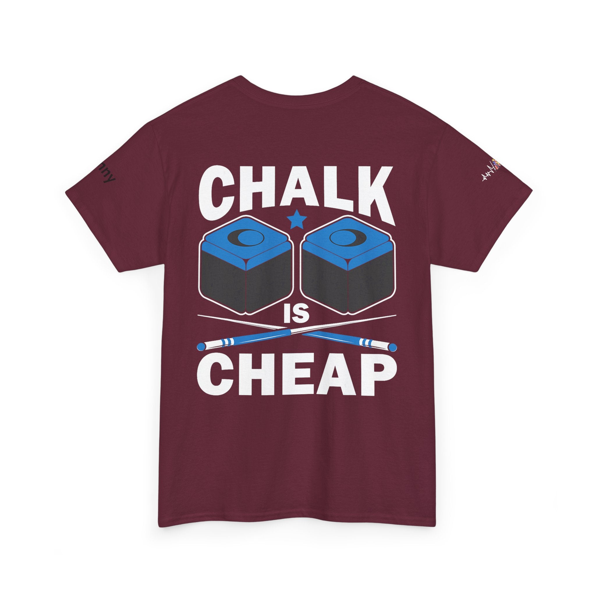 Chalk Is Cheap Billiards Tee — Pool Player Graphic T-Shirt