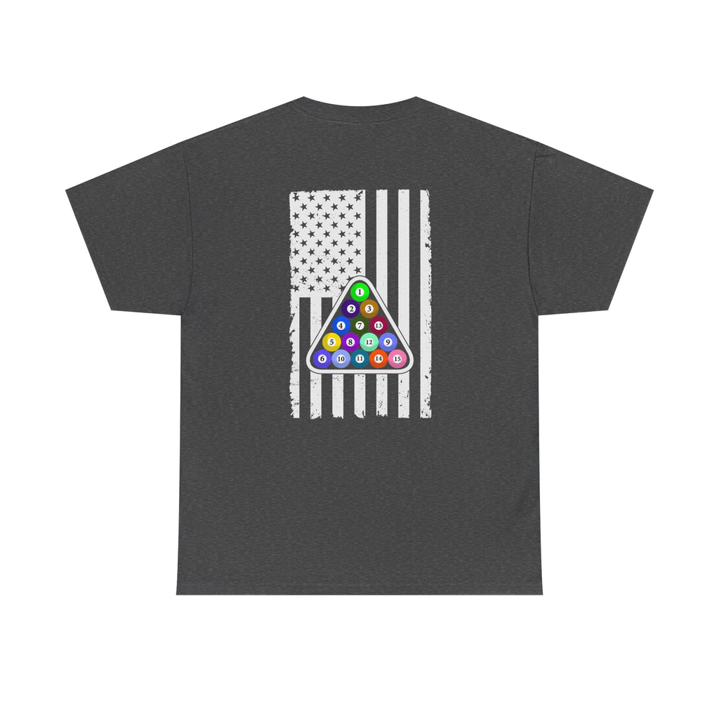 Billiards Pool Balls Flag T-Shirt — Triangle Graphic Tee