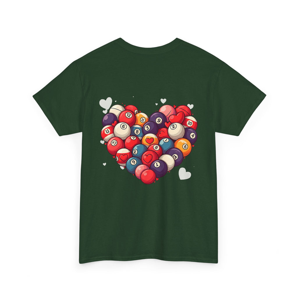Billiards Heart T-Shirt — Love Pool Graphic Tee