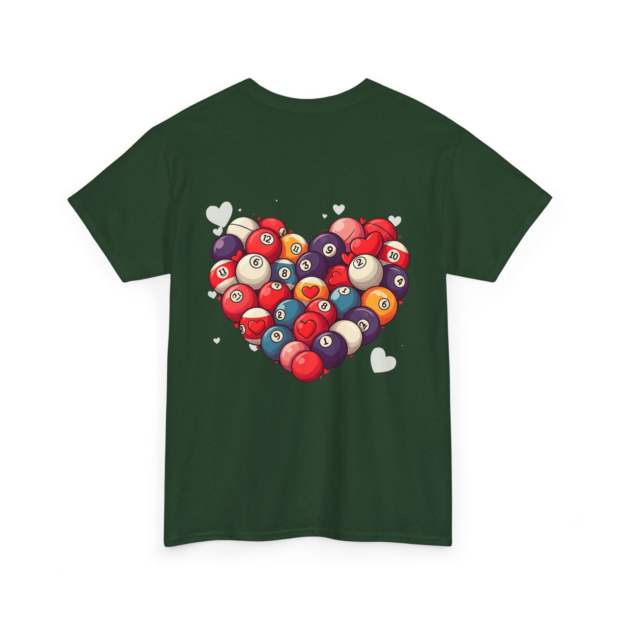 Billiards Heart T-Shirt — Love Pool Graphic Tee