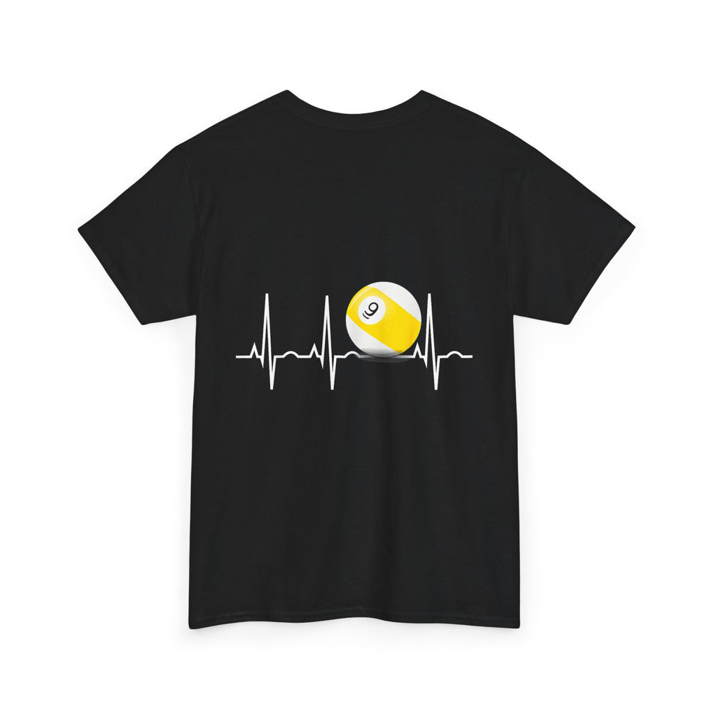 9 Ball World Heart Beat Billiards T-Shirt