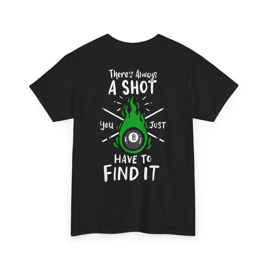 Flaming 8-Ball Tee — Billiards Pool Shirt