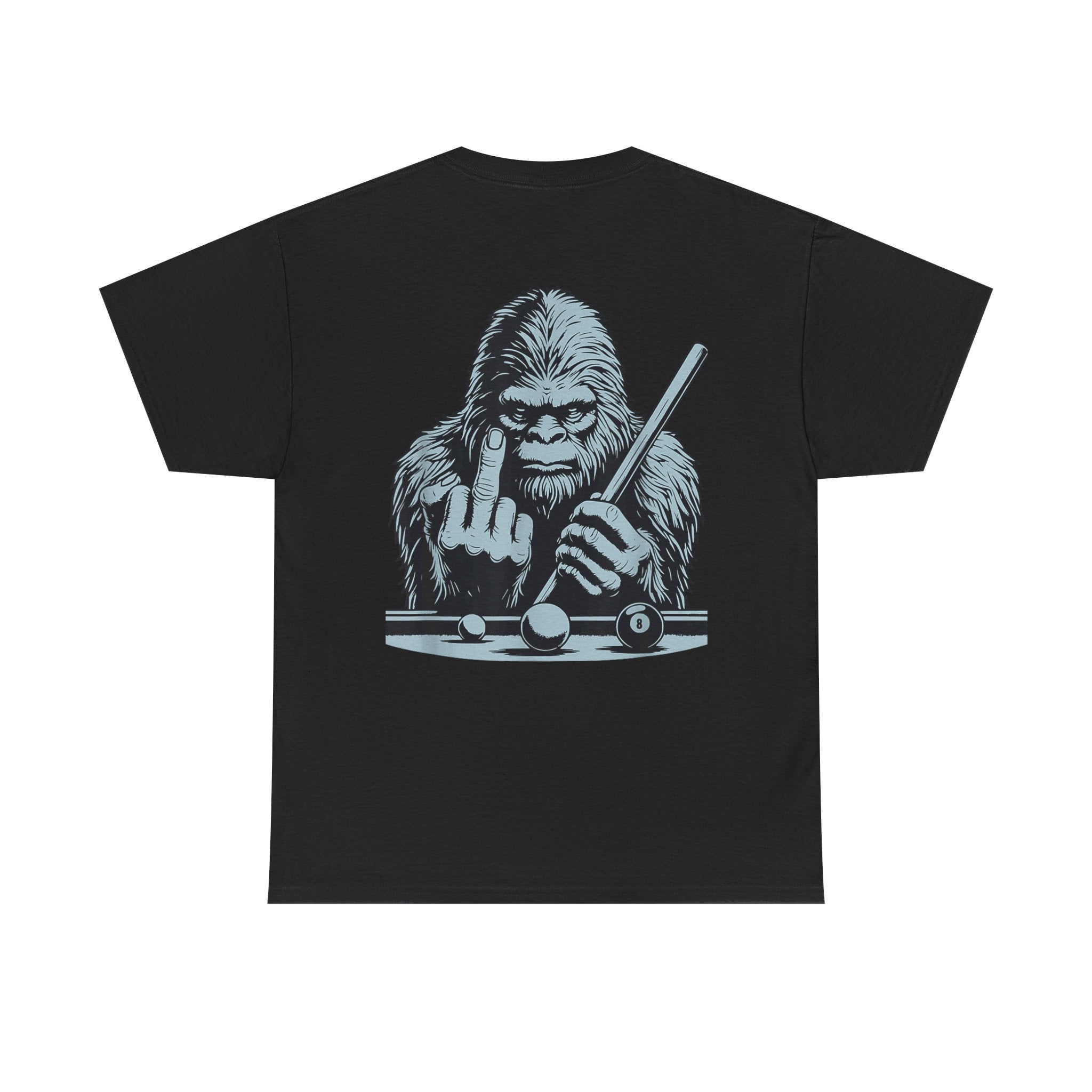 Pool Shark Sasquatch T-Shirt — Funny Bigfoot Billiards Tee