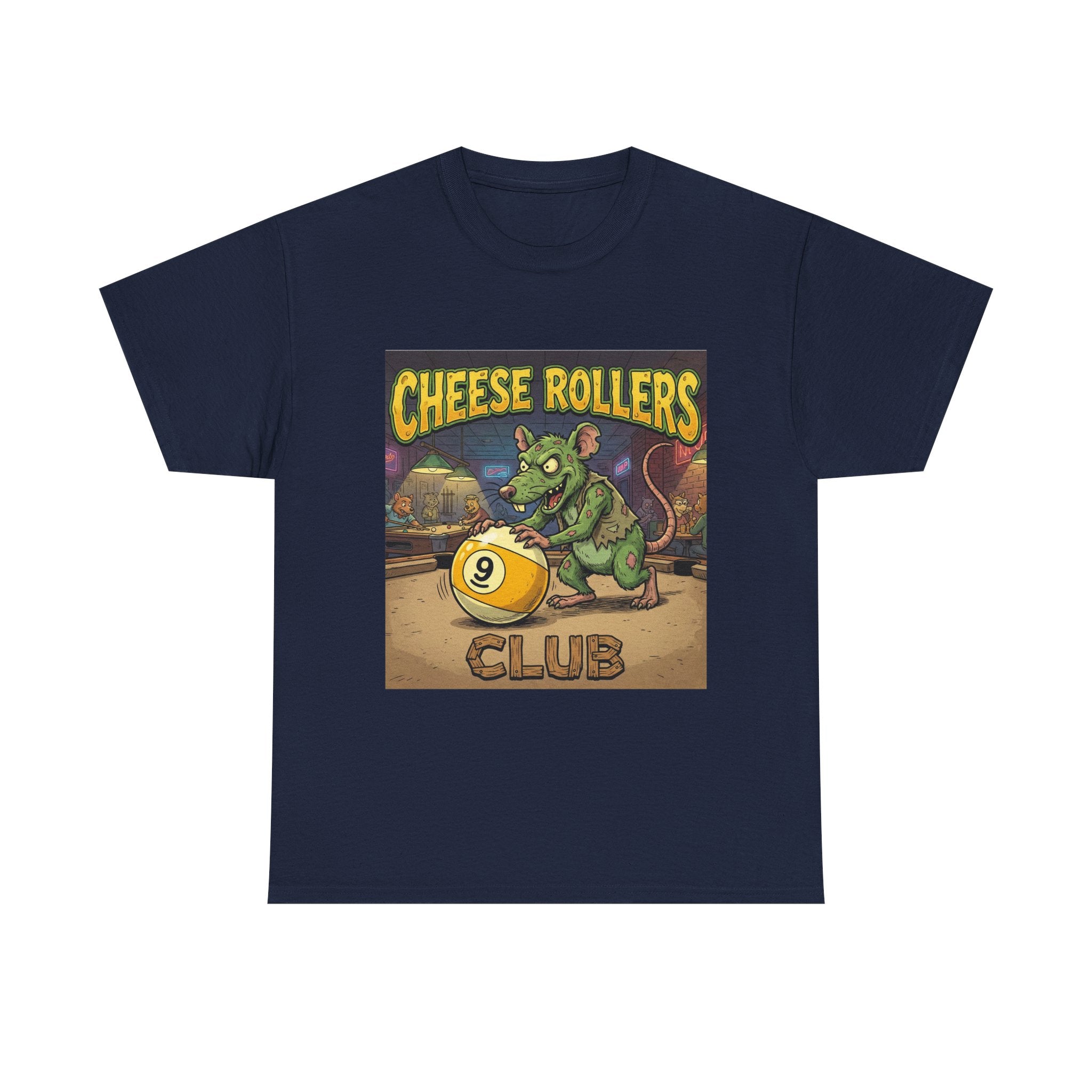 Cheese Rollers Club T-Shirt — Funny 'Pool Shark' Billiards Graphic Tee