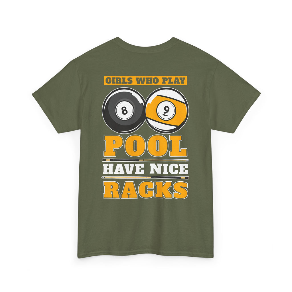 Girls Who Play Pool Racks Graphic T-Shirt