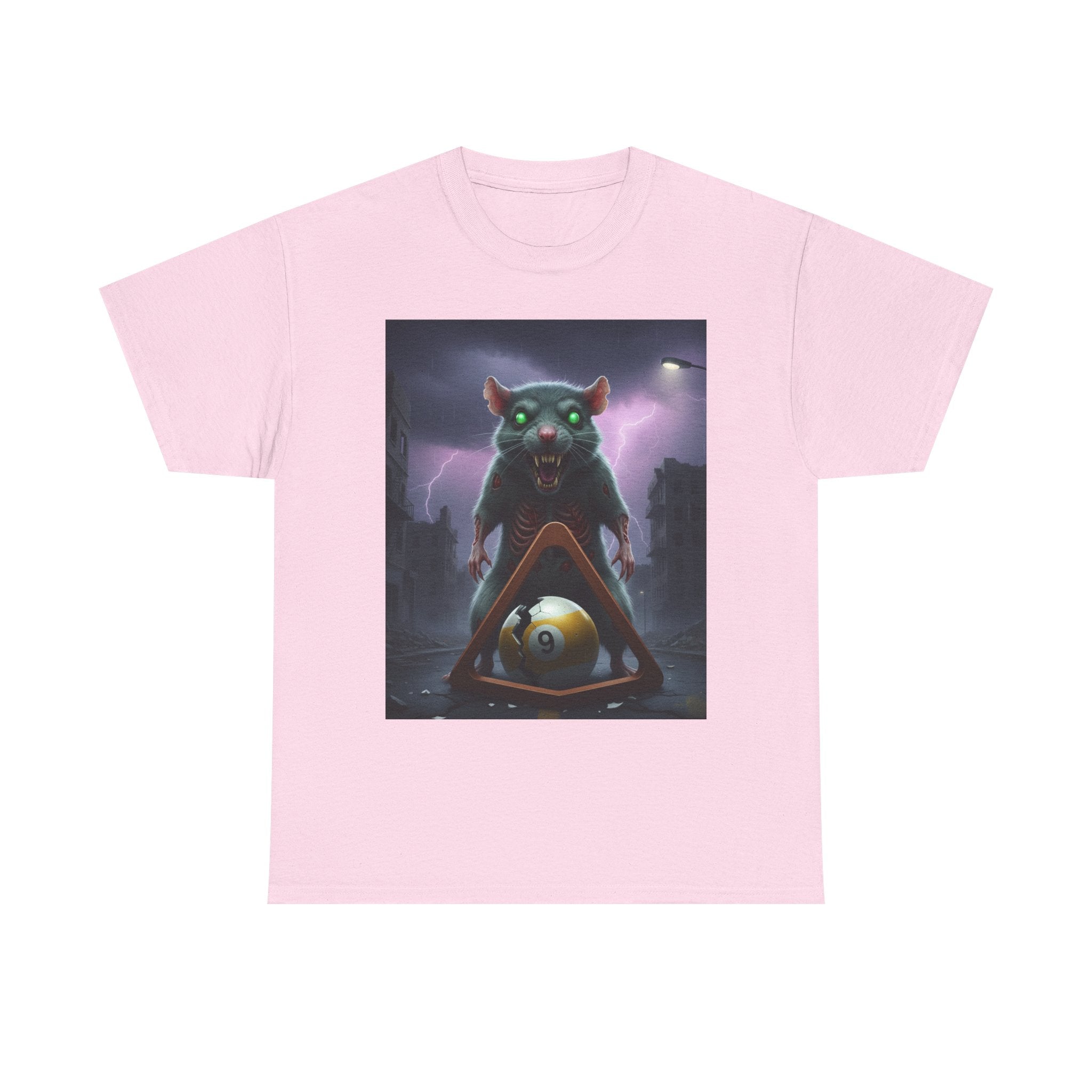 Horror Rat Pool Triangle Graphic Tee — Neon Alley Rattus T‑Shirt