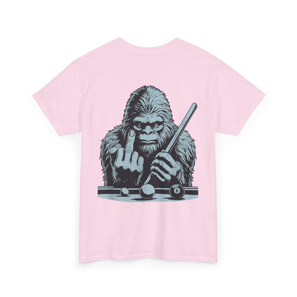 Pool Shark Sasquatch T-Shirt — Funny Bigfoot Billiards Tee