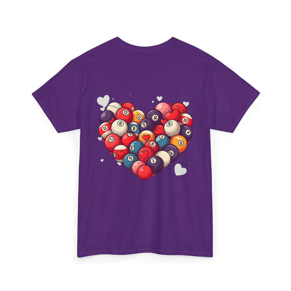 Billiards Heart T-Shirt — Love Pool Graphic Tee