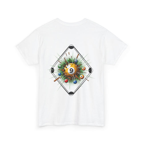 9-Ball Break T-Shirt — Exploding Power Break Pool Tee