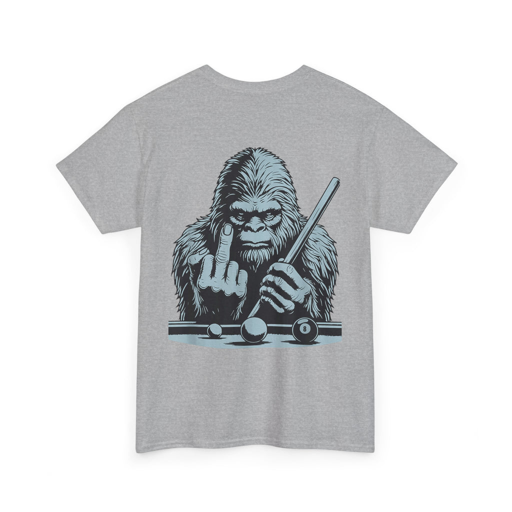 Pool Shark Sasquatch T-Shirt — Funny Bigfoot Billiards Tee