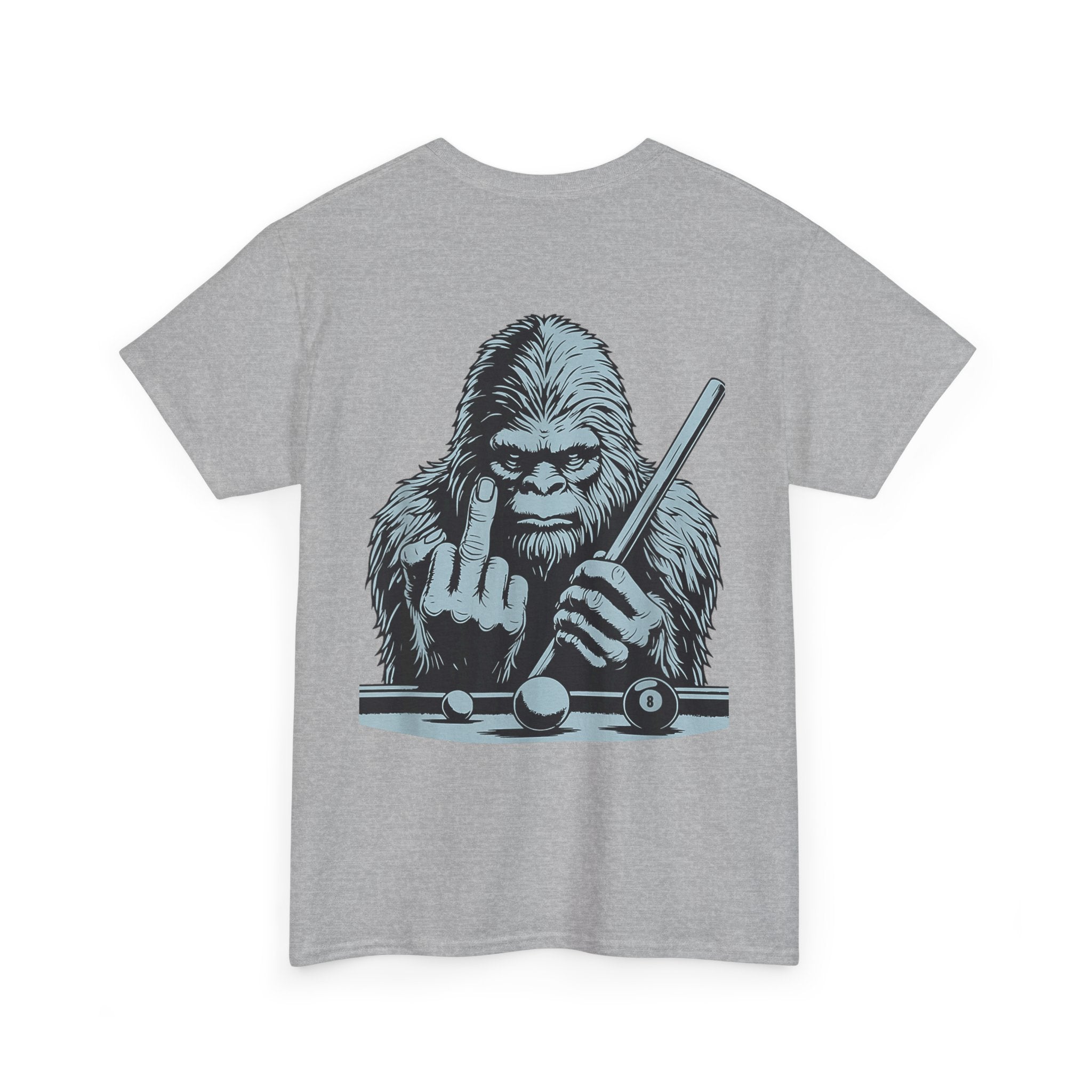 Pool Shark Sasquatch T-Shirt — Funny Bigfoot Billiards Tee