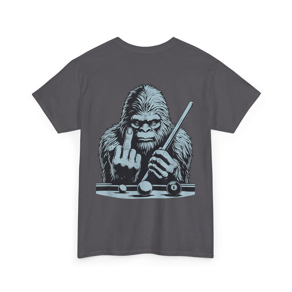 Pool Shark Sasquatch T-Shirt — Funny Bigfoot Billiards Tee