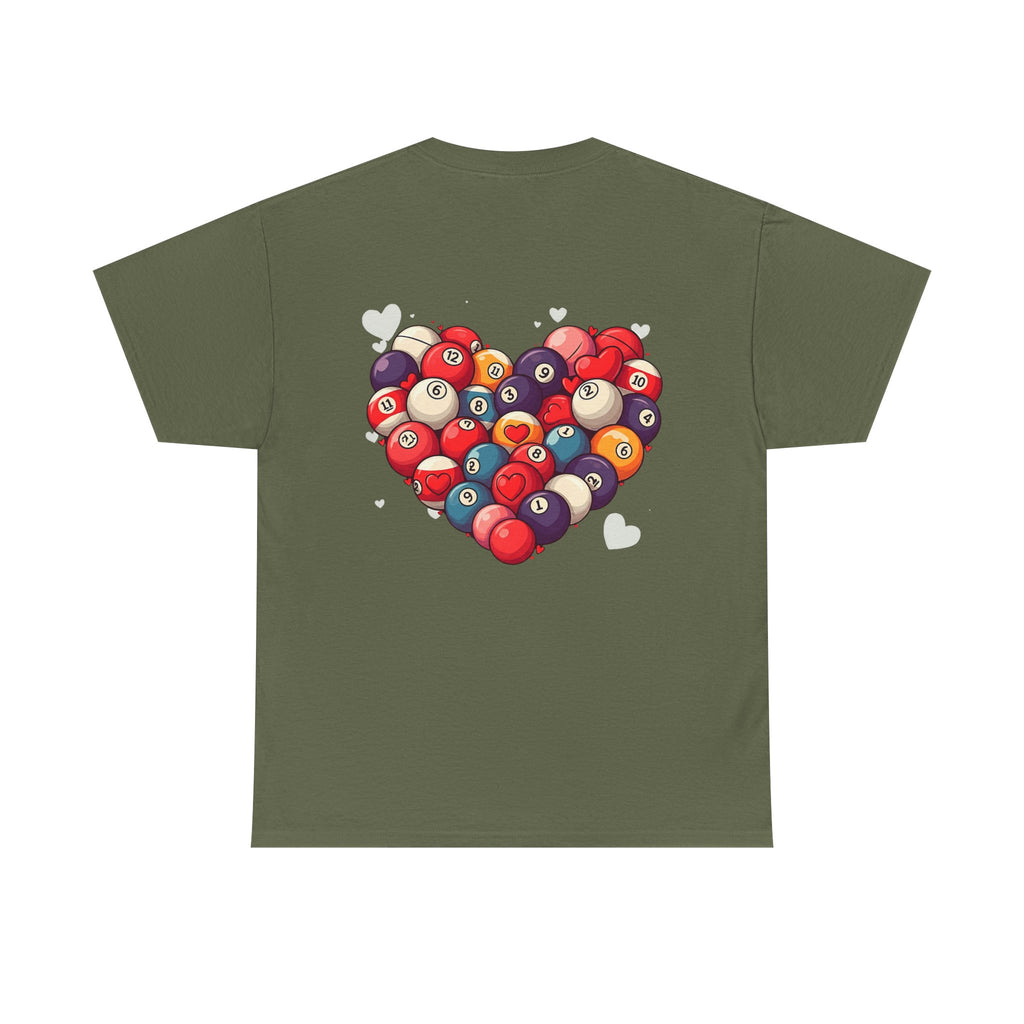 Billiards Heart T-Shirt — Love Pool Graphic Tee